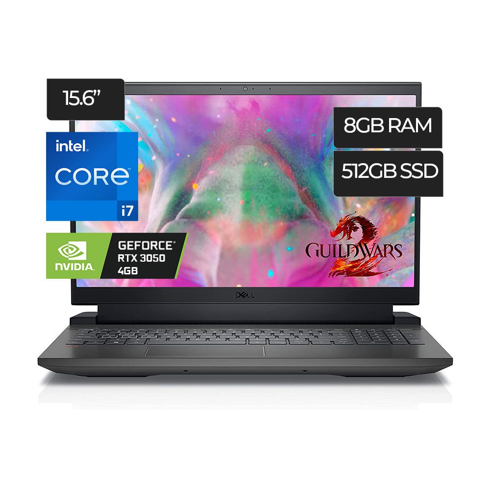 Laptop Gamer Dell G15 5511 Core i7 I7-11800H  RAM 8GB D Disco  512GB SSD 15.6"FHD  Nvidia Geforce RTX 3050 4 GB