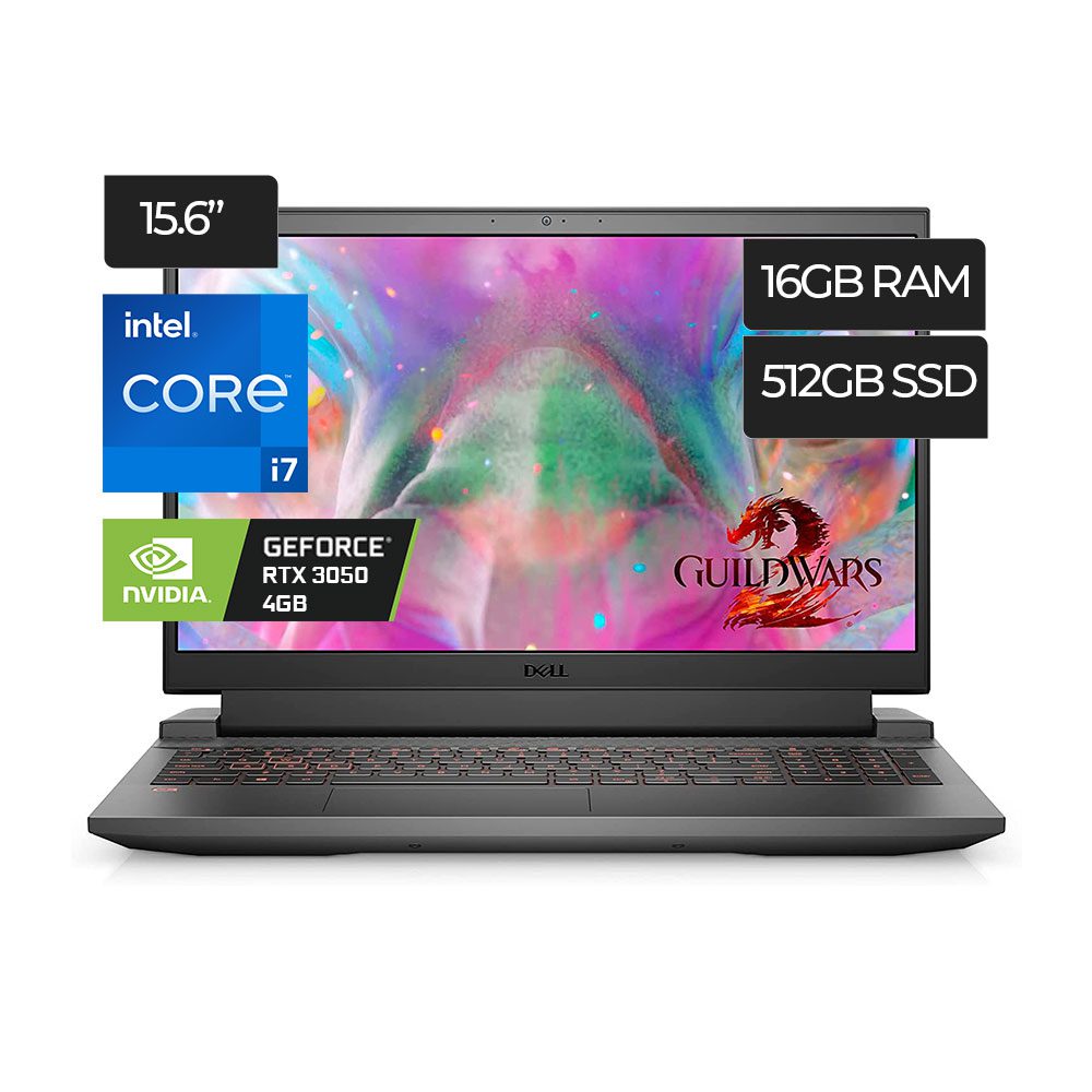 Laptop Gamer Dell G15 5511 Core i7  I7-11800H  RAM 16GB  Disco  512GB SSD 15.6"FHD  Nvidia Geforce RTX 3050 4 GB