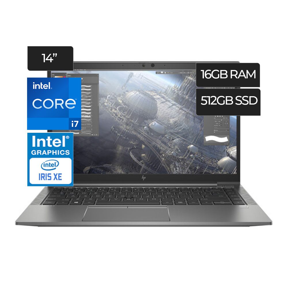 Laptop Hp Zbook Firefly 14 G8 Core i7  I7-1185G7   RAM 16GB  Disco  512GB SSD 14"FHD (1 Intel IRIS Integrado
