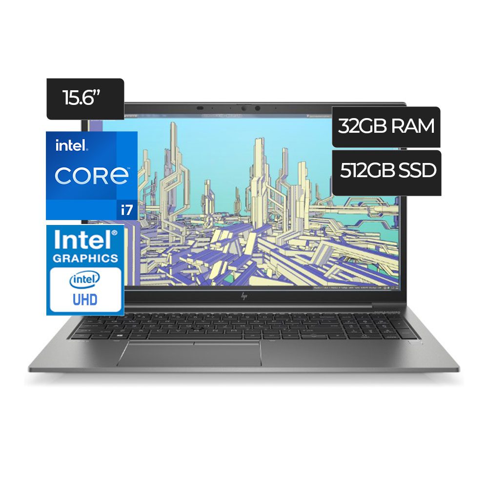 Laptop Hp Zbook 15 G8 Core i7  I7-11850H   RAM 32GB  Disco  512GB SSD 15.6"FHD  Intel  UHD Integrado