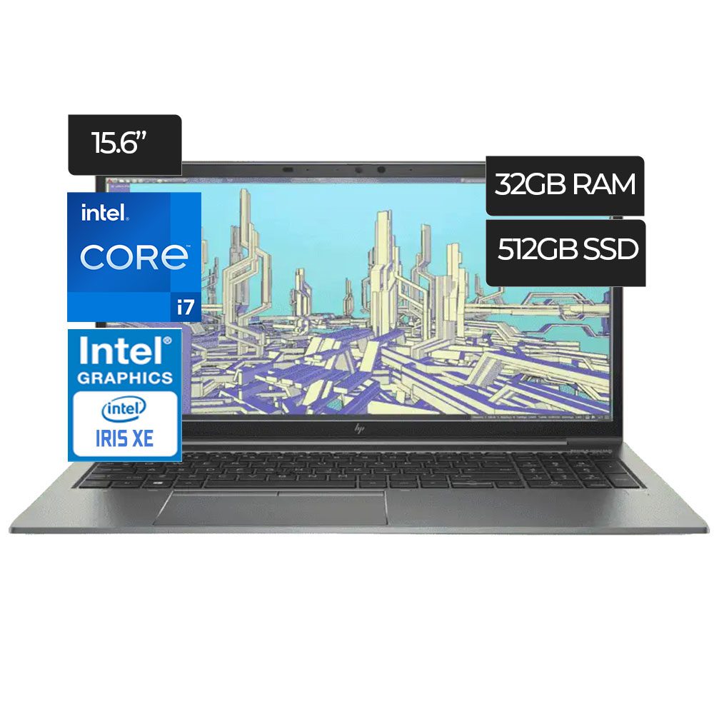 Laptop Hp Zbook Firefly G8 Core i7  I7-1165G7   RAM 32GB  Disco  512GB SSD 15.6"UHD  Intel IRIS Integrado