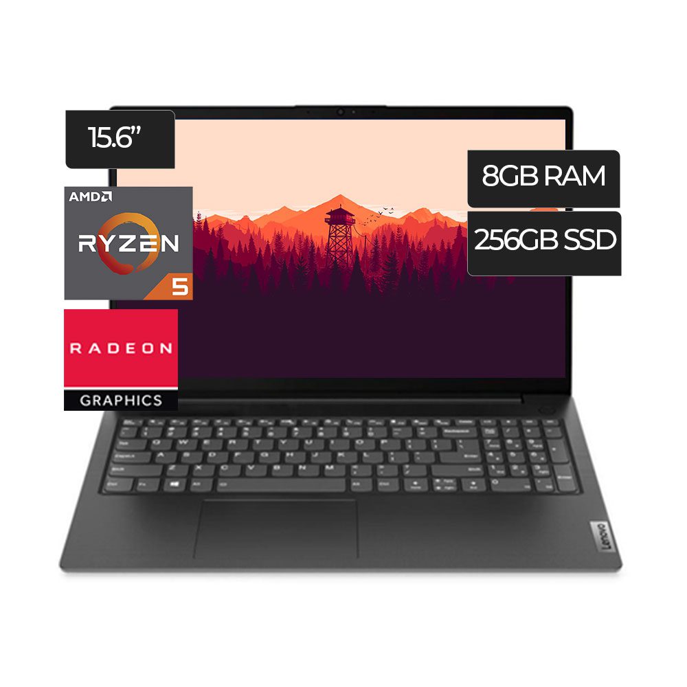 Laptop Lenovo V15 G2 Alc Ryzen 5 5500U  RAM 8GB D Disco 256GB SSD 15.6"FHD  AMD Radeon Integrado