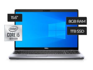 Laptop DELL LATITUDE 5510 Core I5-10210U RAM 8GB DDR4 Disco 1TB HDD Pantalla 15.6" HD Video UHD 620 Integrados Windows 10 Home