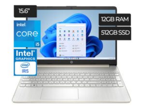 Laptop HP 15-DY2505LA Core I5-1135G7 RAM 12GB DDR4 Disco 512GB SSD Pantalla 15.6" HD Video Iris Graphics Integrados Win 11