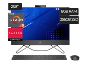 Laptop HP 200 ALL IN ONE Ryzen R5-5500U RAM 8GB DDR4 Disco 256GB SSD Pantalla N/A Video RADEON GRAPHICS Integrados FreeDOS